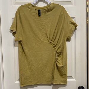 Urban Outfitters Olive Green/Mustard Ruched Women’s Top